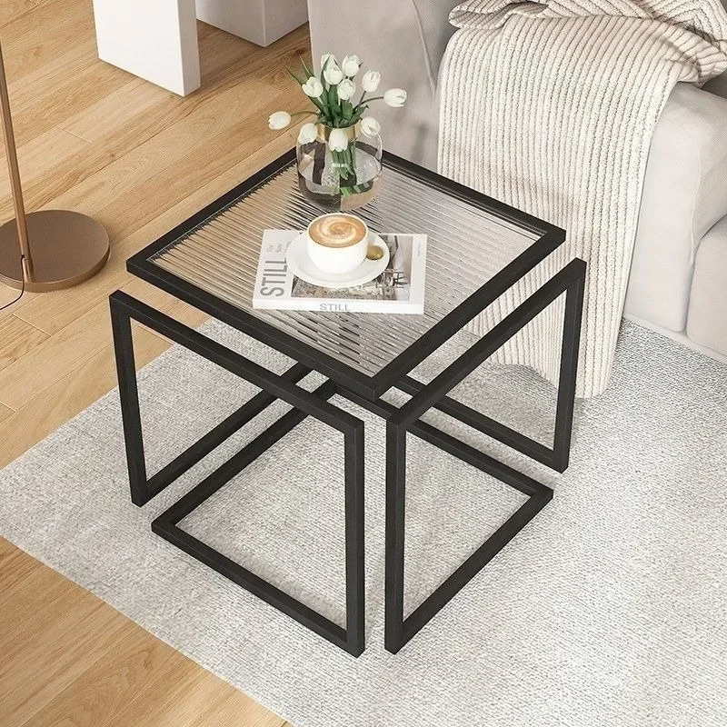 

Coffee table Nordic light luxury living room, creative sofa small apartment