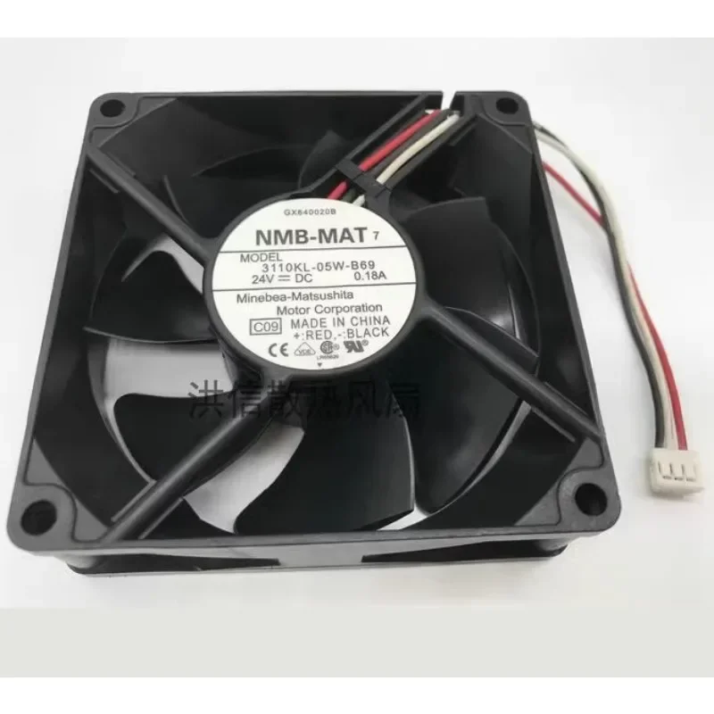 พัดลมใหม่สําหรับ NMB 3110KL-05W-B69 DC24V 0.18A Axial Flow พัดลม 8025 80*80*25 มม.