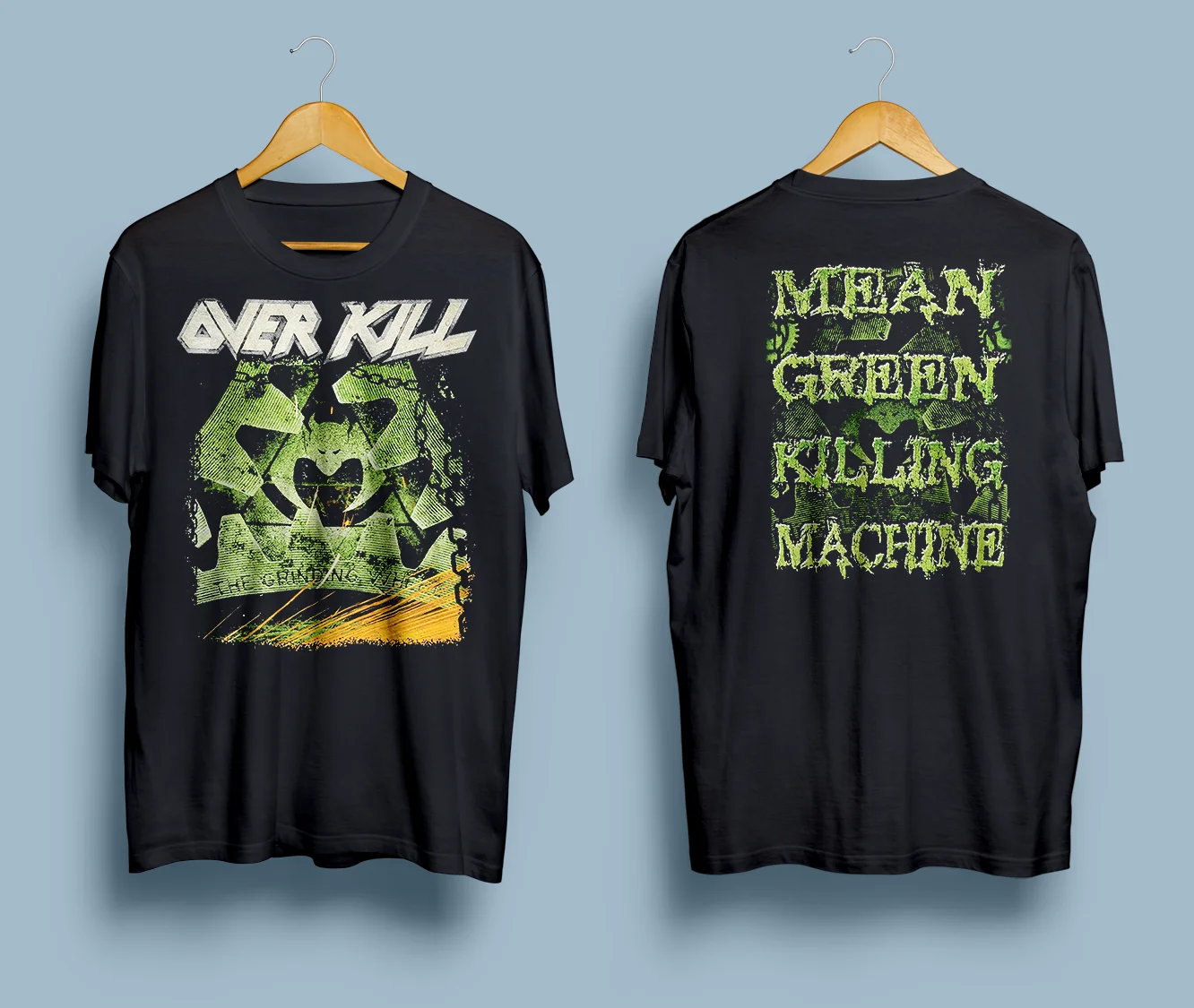 Overkill Thrash Mean Green Killing Machine Black All Size S-5XL Shirt AH1141