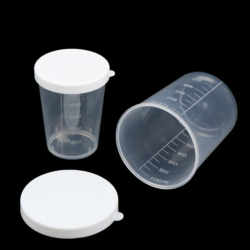 10PCS/set Clear Liquid Pill Measuring Cups 50/100ml Travel Pill Box Medicine Organizer Holder Cup Container For Liquid Medicine