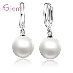 925 Sterling Silver Retro Crystal Wedding Drop Earrings For Women Girls Trend Fashion Jewelry Wholesale