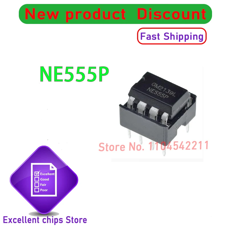 NE555P  DIP8  100PCS