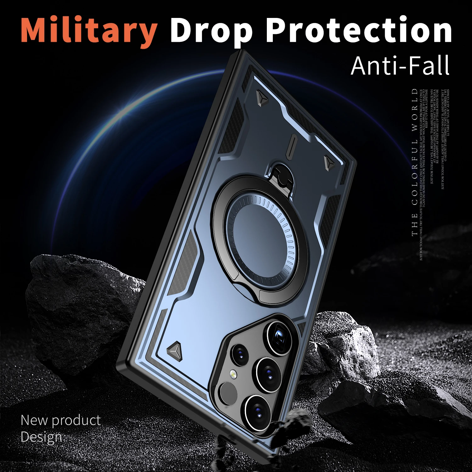 لسامسونج غالاكسي S21 S22 S23 S24 S25 الترا بلس البلاستيك الصلب قذيفة بولي TPU الدورية قوس جراب هاتف قذيفة شحن المغناطيسي #2