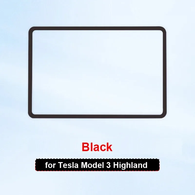 For Tesla Model 3 Y YL Juniper Highland 2026 2025-2020 Silicone Screen Protective Frame Display Edge Protector Central Control
