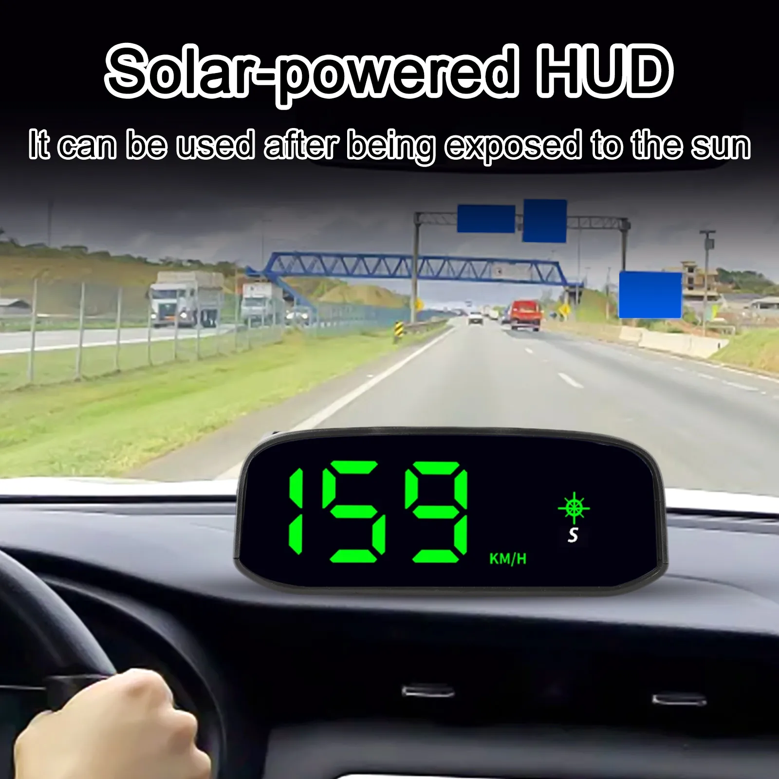Automated Driving Direction Display Intelligent Speedometer Voltage 5V Solar GPS Speedometer Solar Power Supply