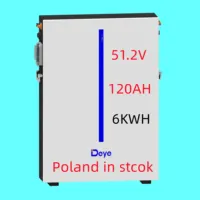 Deye battery ESS RW-M6.1 RW-M6.1-B LiFePO4 48V 51.2V 100Ah 120ah 6kwh Energy Storage Deye lithium batteries