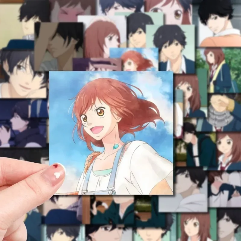 Blue Spring Ride Sticker Anime Waterproof Sticker 63 Piece Student Stationery Waterproof Children Supplies Mabuchi Kou