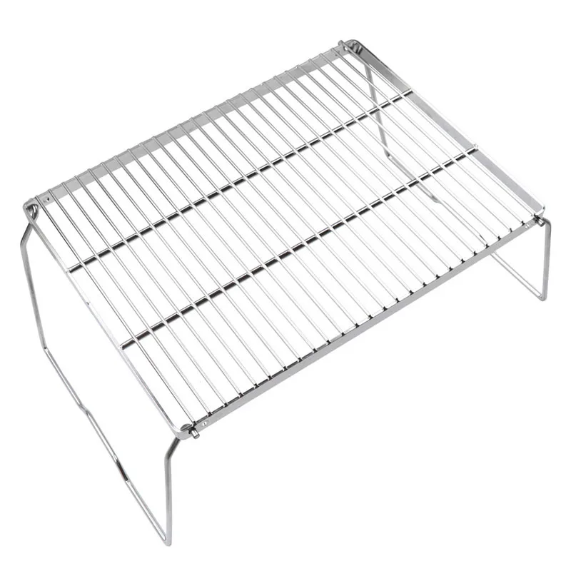 

Outdoor stainless steel folding barbecue grill picnic convenient BBQ grill table tableware table l stove accessories