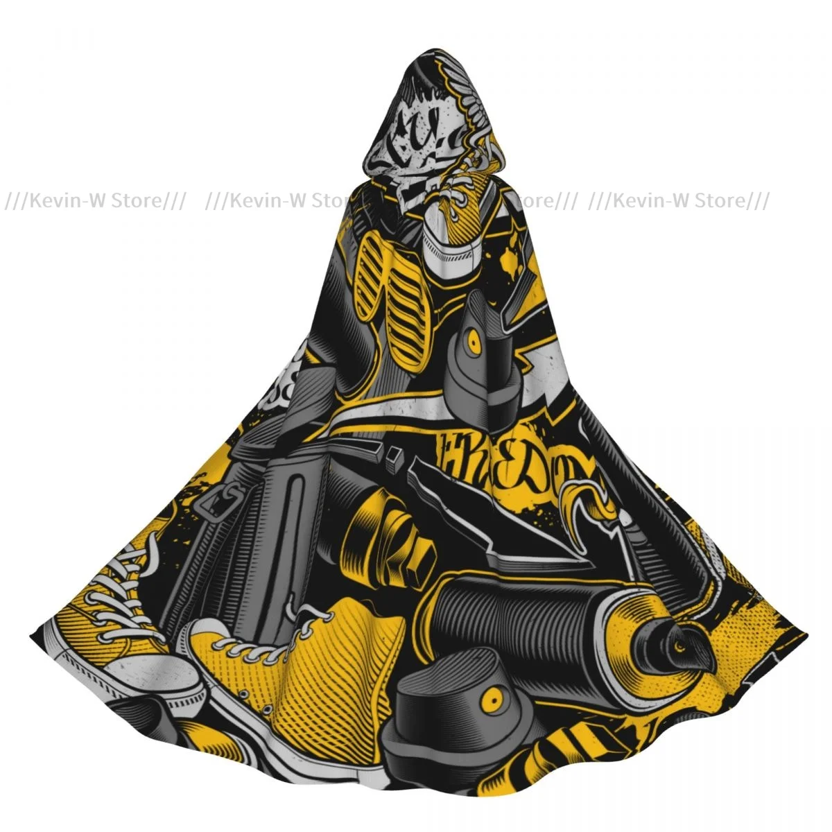 

Unisex Witch Party Reversible Hooded Adult Vampires Cape Cloak Different Urban Elements