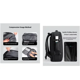 Mark Ryden Men's Fashion Men 15.6 inch Laptop Backpack Men Business Carry-on Flight Approved Travel Backpack