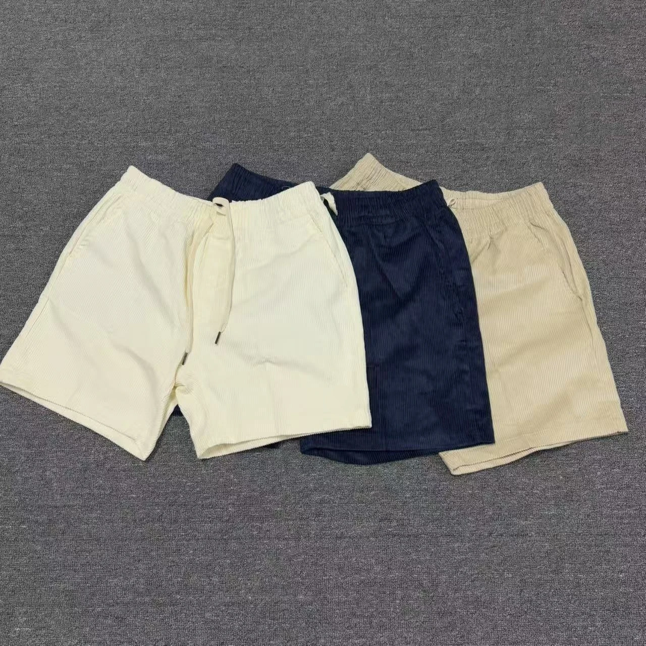 Мужские дизайнерские шорты с вышивкой в стиле Old Money, из чистого хлопкового флиса, повседневные шорты для мужчин.