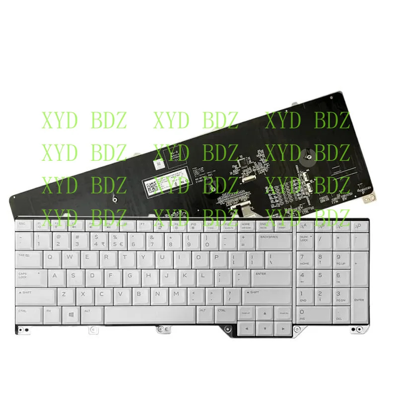 

CDB US RGB Backlit Keyboard FOR Dell Alienware 17 R5 Area 51M 07NF7F White