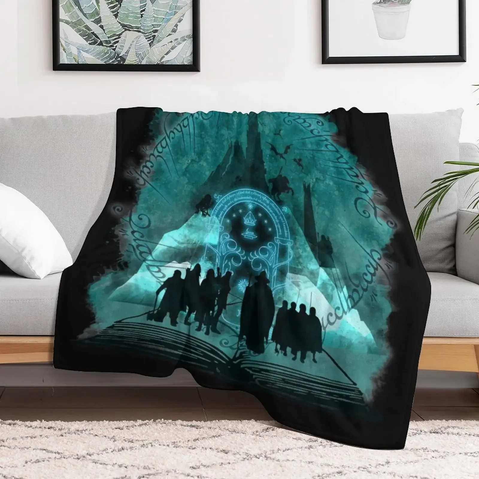 The Fellowship of the Ring Throw Blanket Soft Big For Sofa Thin christmas decoration Blankets