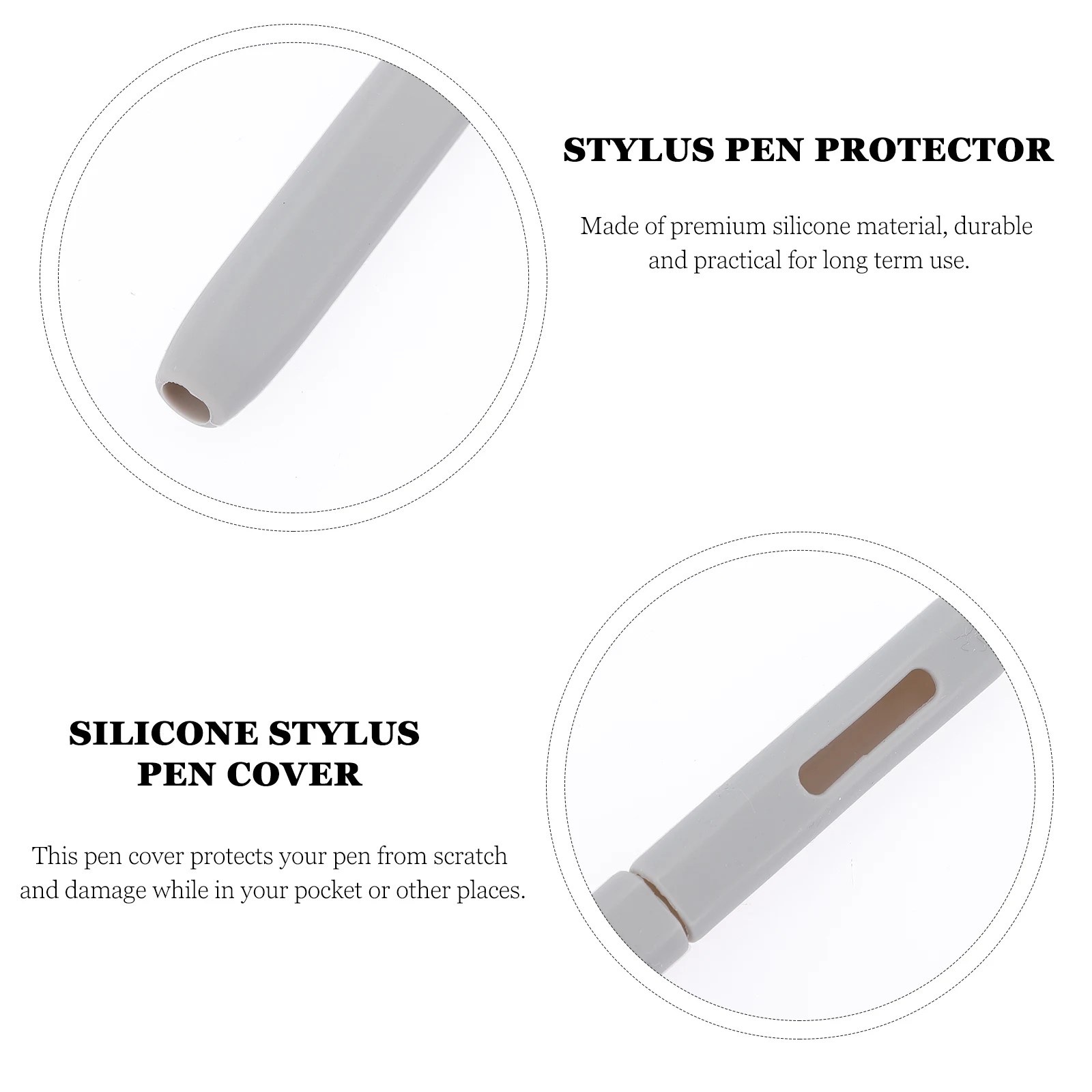 

Soft Silicone Stylus Pen Cover Protective Sleeve Non Grip Touchscreen Accessories Holder Case for Gift Personal Use