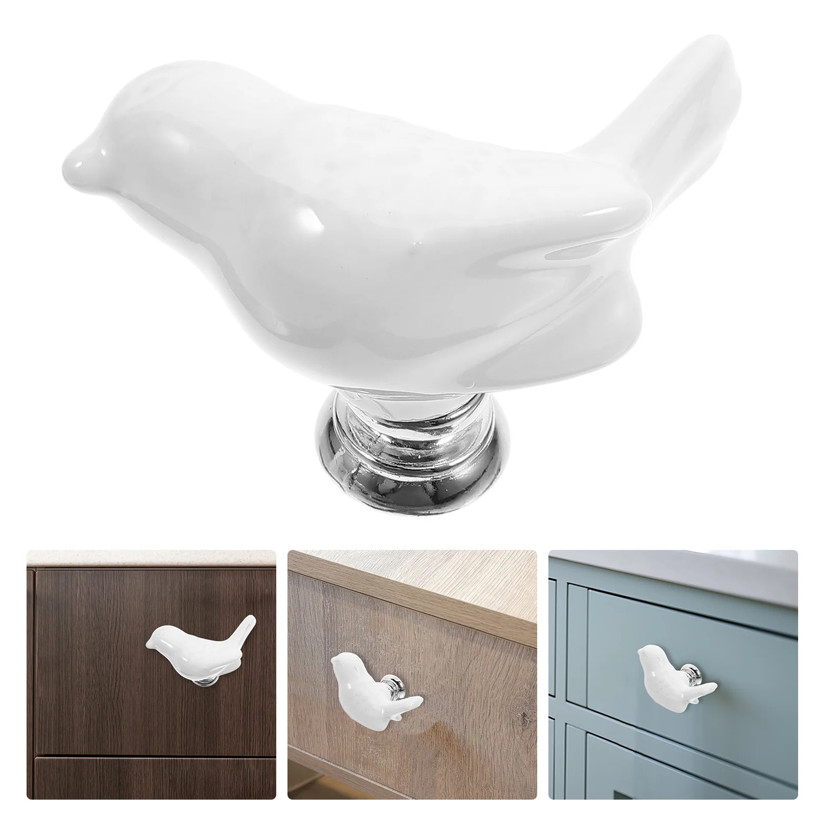

6 Pcs Drawer Knobs Cabinet Handle Ceramic Handles Cupboard Closet for Doors Hardware Dresser