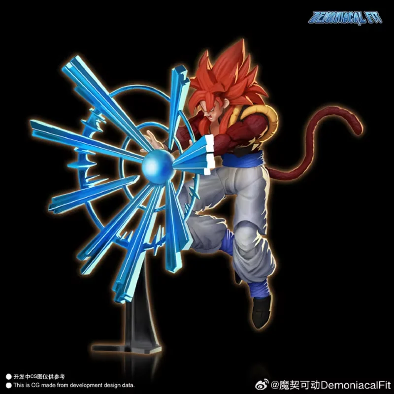 Demoniacal Fit Dragon Ball SHF Gogeta Figure GT Super Saiyan 4 Gogeta 3.0 Anime Action Figures Goku Figurine Model Toys Gifts view 3