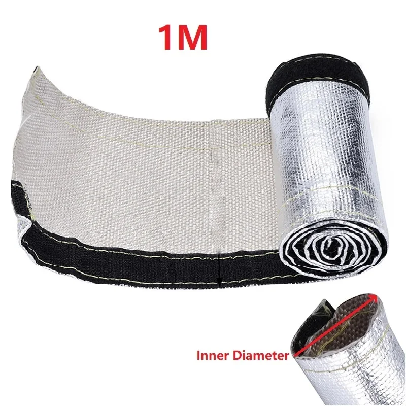 10/20/30/40MM Fire Sleeve Insulated Wire Hose Wrap Loom Tube Protect Cover 1M Inner Diameter Metallic Heat Shield Thermal