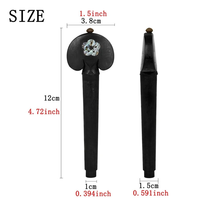 - A90P Cello Ebony String Shaft Abalone Shell Cello Tuning Knob Cello Tuning Knob Cello Accessories