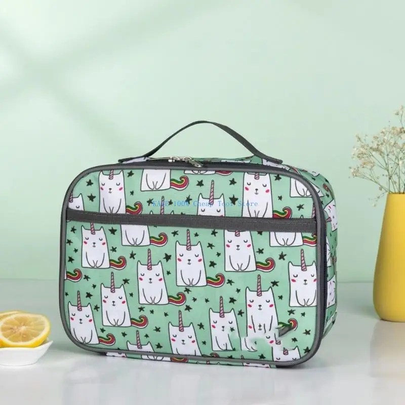 

G6KA Stylish Outdoor Camping Lunch Bag Square Container for School Or Work Meals