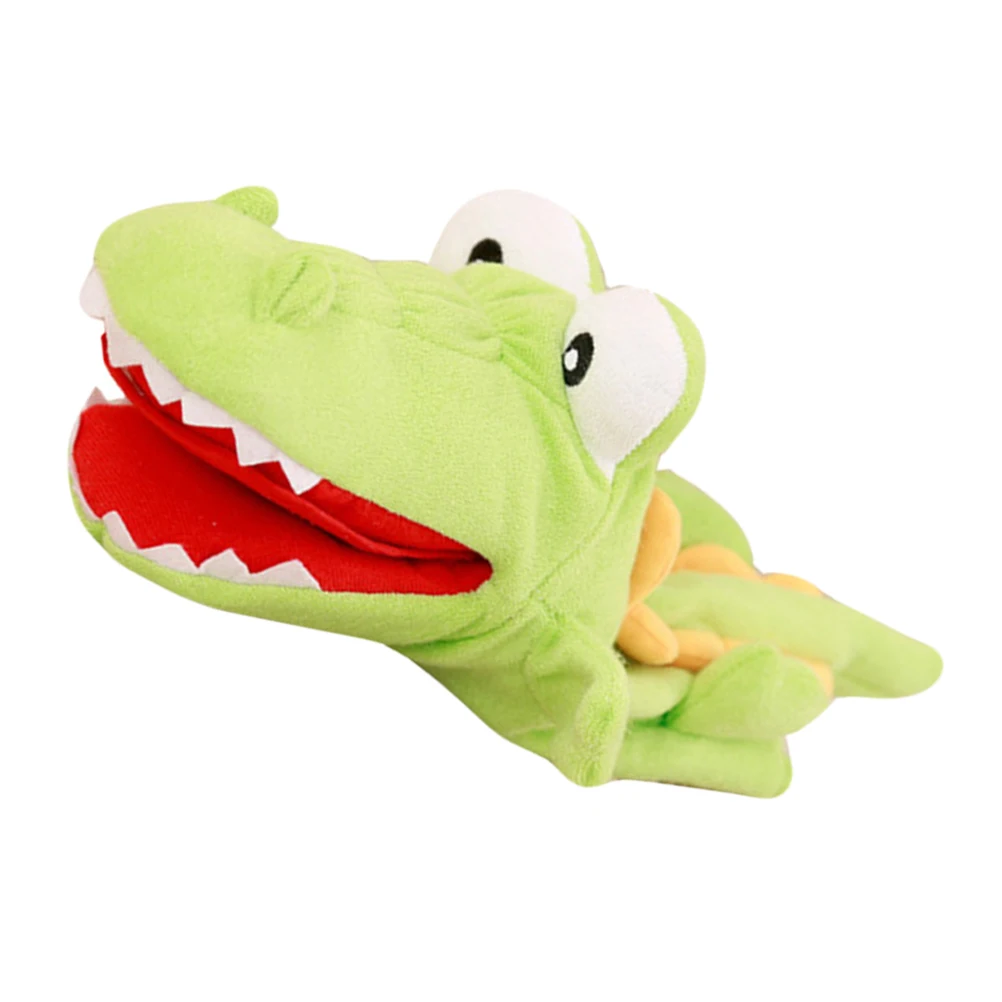 Alligator Handpop Comfortabele Familiepoppen Hands-on Speelgoed voor kinderen Cartoon Zacht Knuffeldier Doek Interactief