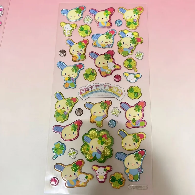 

Cute Usahana 3D Dimensional Relief Sticker Creativity Cartoon Journal Sticker Diy Water Bottle Phone Case Suitcase Friend Gift