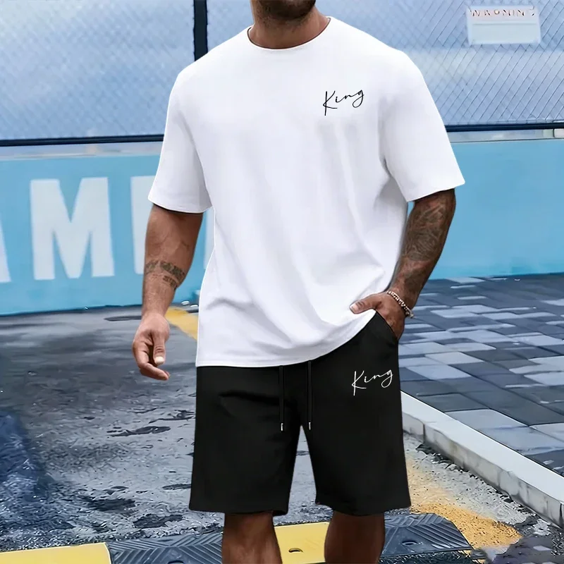 King Letter Men's Set Cotton T - Men'S Fashion Videos บทวิจารณ์และราคา