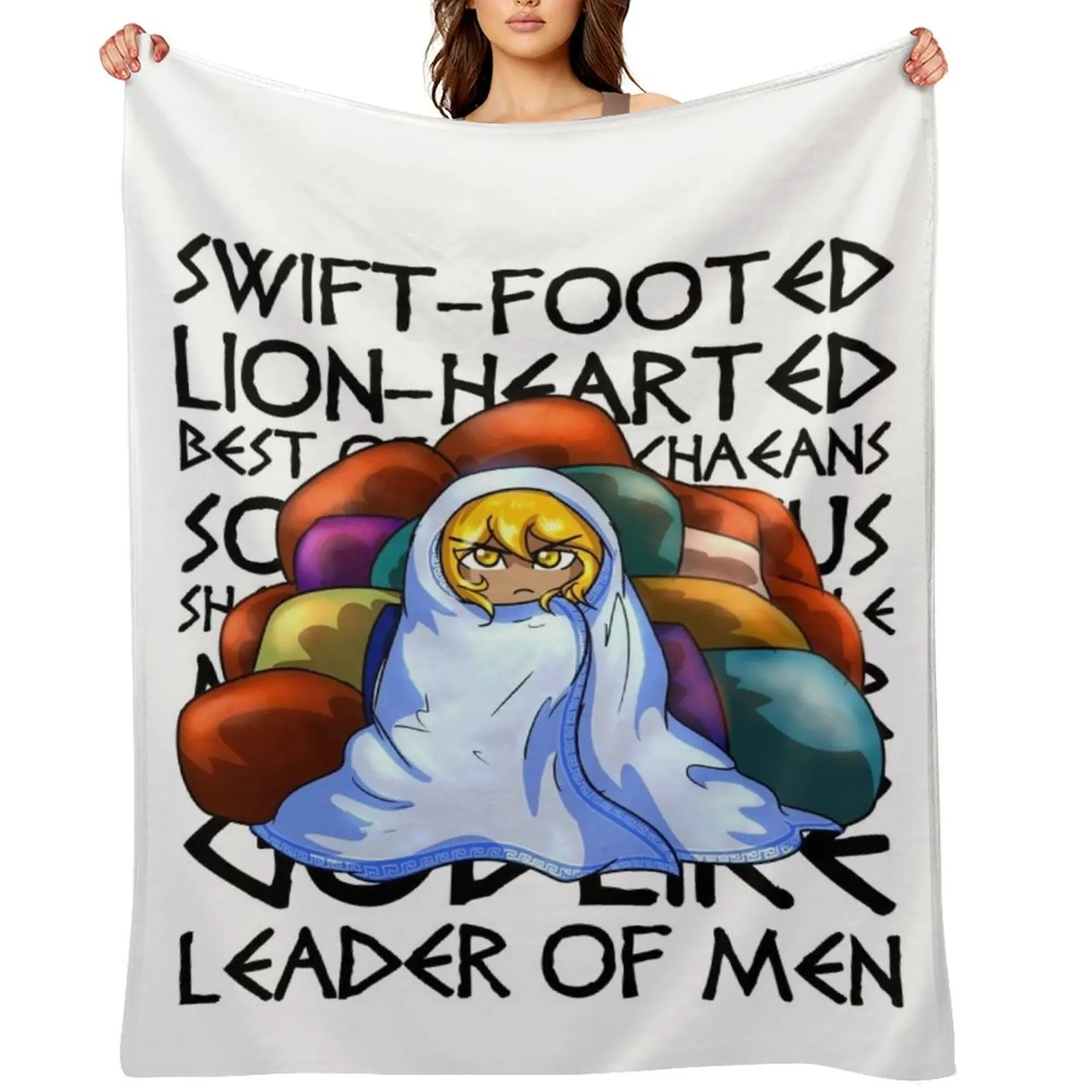 Epithets of Achilles Throw Blanket Bed covers Decorative Throw decorative Plaid on the sofa Blankets