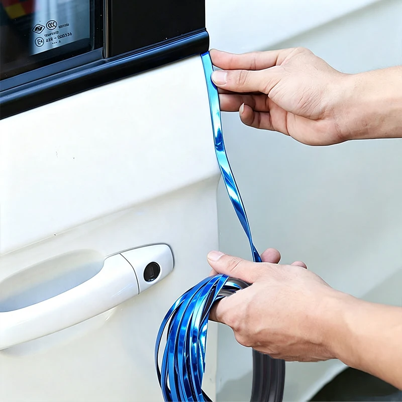 Chrom Autotür Kantenschutz Streifen Gummi Lärm Isolierung Dichtung Streifen Beschichtung Tür Klebestreifen Tür Schutz Streifen – Detail 8