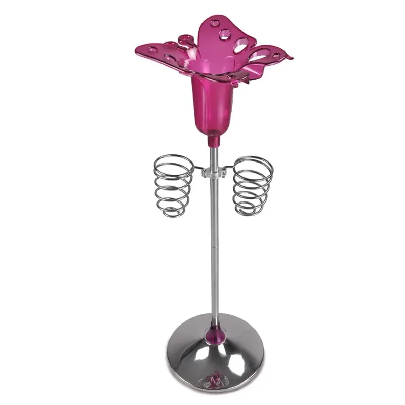 Modern Wall Mounted Hair Dryer Holder Rack for Home Bathroom Salon Storage Shelf Simple Design Organizer Stand No Drilling