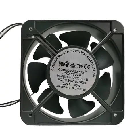 냉각 선풍기 FP-108EX-S1-B 사각 15051 AC220V-240V, 듀얼 볼 베어링, 150mm x 150mm x 50mm, 0.22A