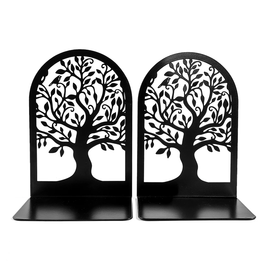 Classic Tree of Life Decorative Boookends for Shelf Desk Room Office Book Ends Stands Decor Birthday Graduation Gifts for Friend