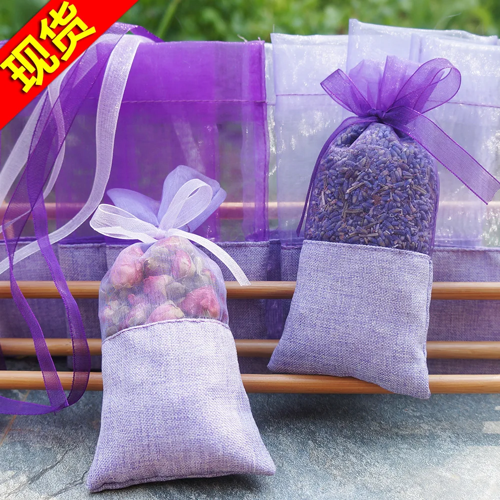 Lavender Sachet Bag Solid Color Empty Lavender Bags Sachets Bag Storage Bags Home Fragrance Sachets