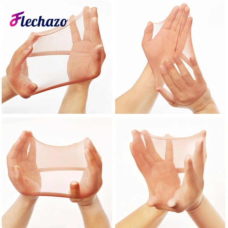 Flechazo Tóc Giả Mũ Lưỡi Trai Nữ 4 Miếng Đen Nâu Sáng Thả Nuôi Tóc Giả Mũ Đầu Lớn Co Giãn Nylon Tóc Giả Bộ Đội Để giữ Tóc Thay