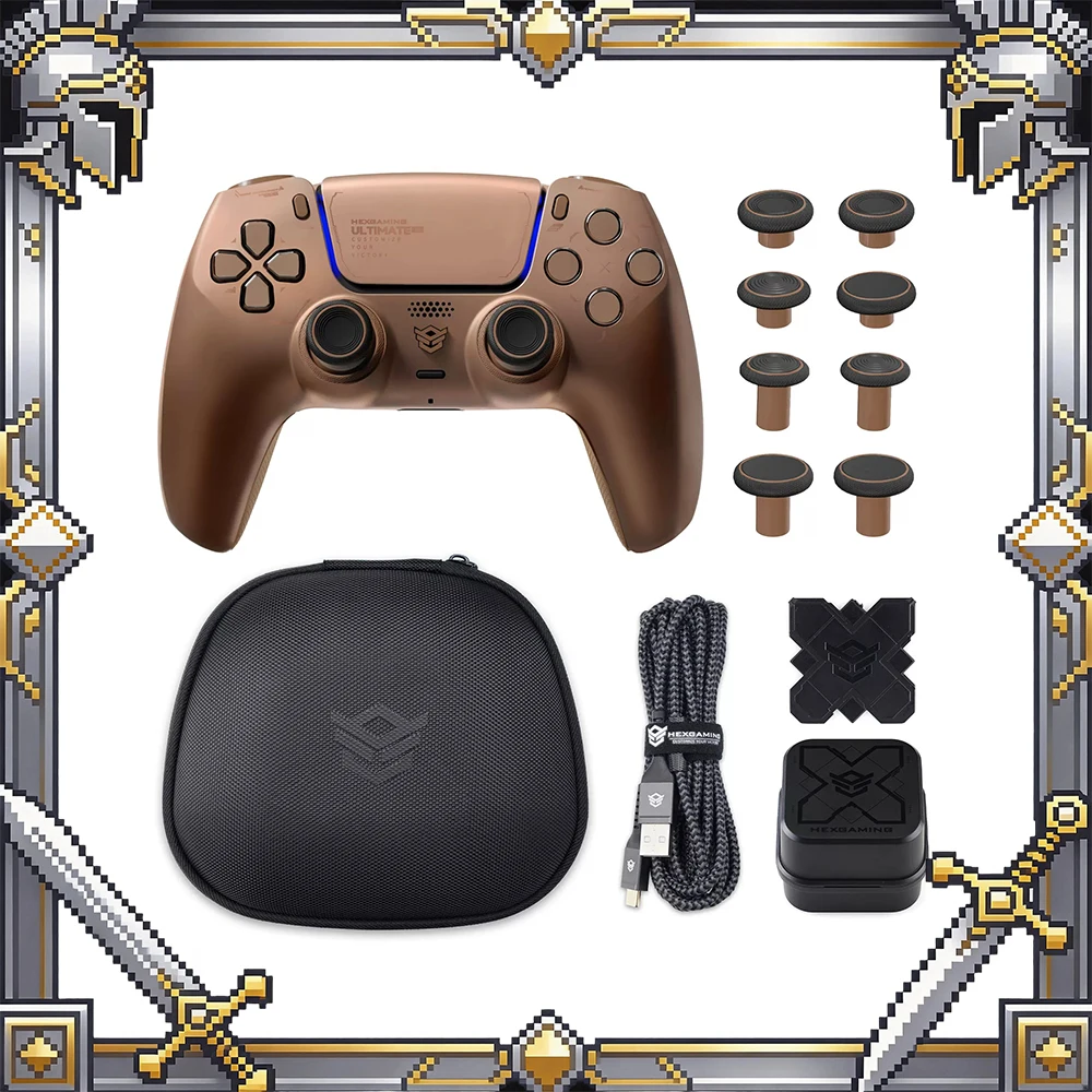 

HEXGAMING ULTIMATEPRO Wireless Controller Game Handle Mapping Key Wireless Handle Self-developed DRIFIX module Hall rocker