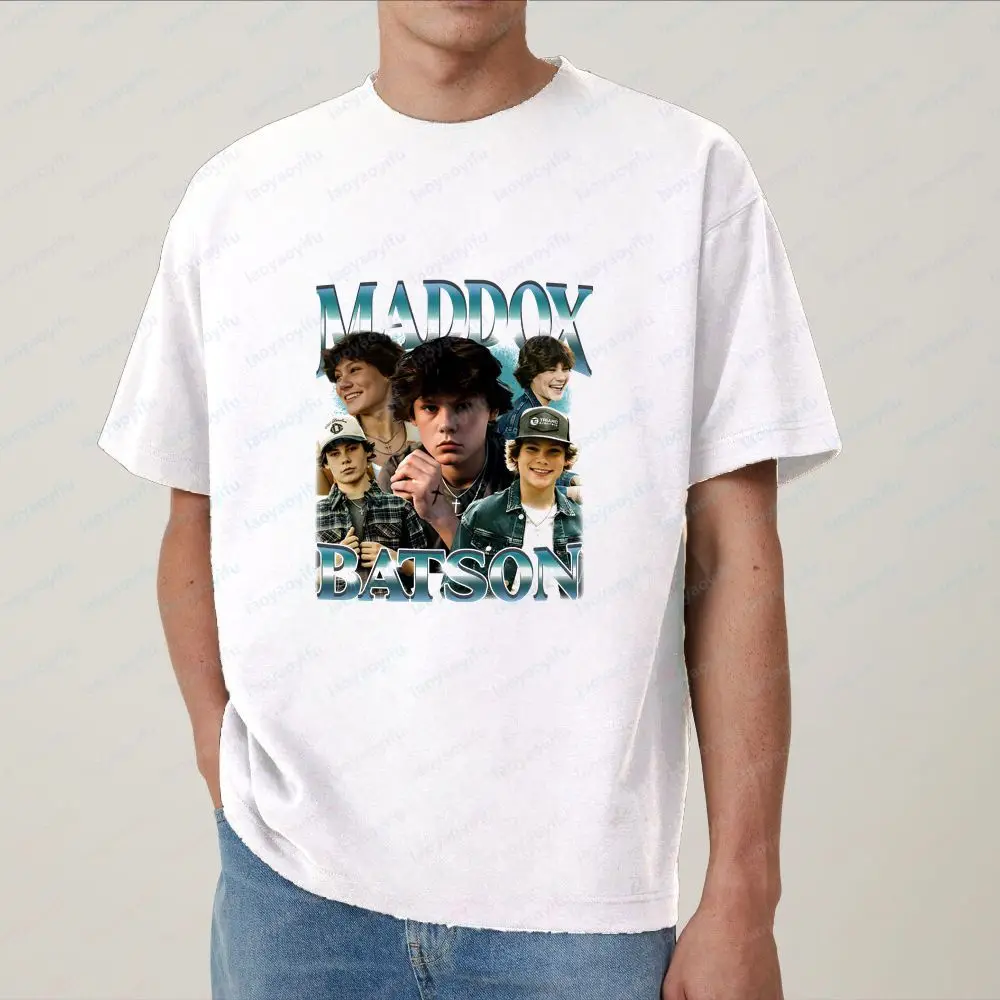Maddox Batson Music Style Summer Casual Trendy Multi-Purpose Short-Sleeved Men's and Women's Round-neck T-Shirt