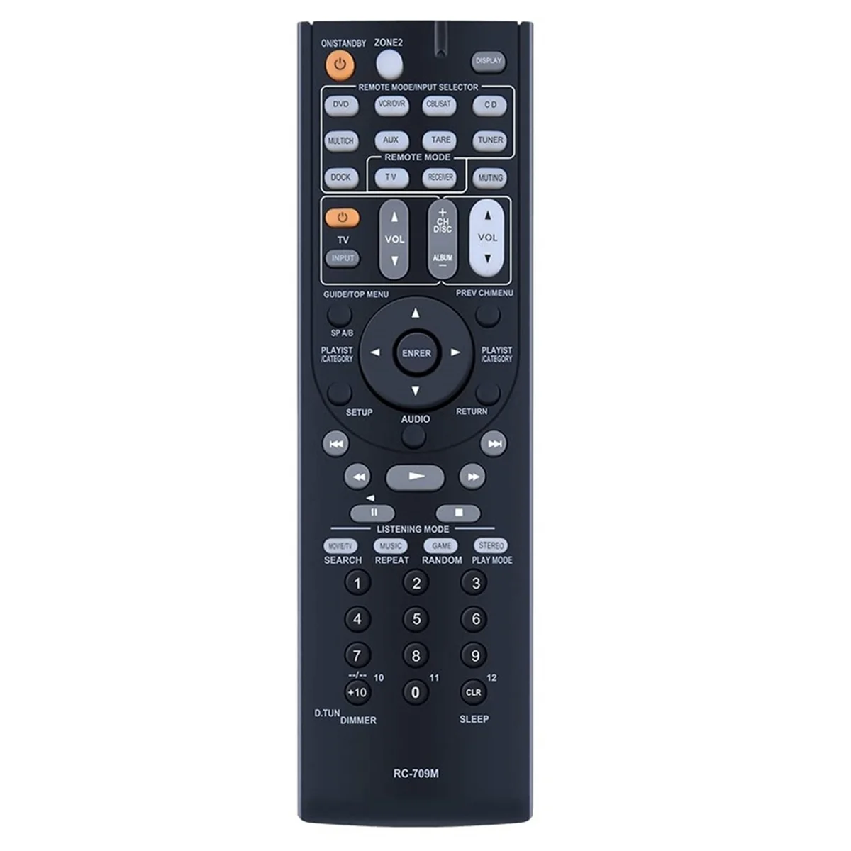 RC-709M Remote Control Replacement for AV Receiver RC-737M RC-765M TX-SR507 TX-SR606 TX-SR607 -XR606 TX-SR606S