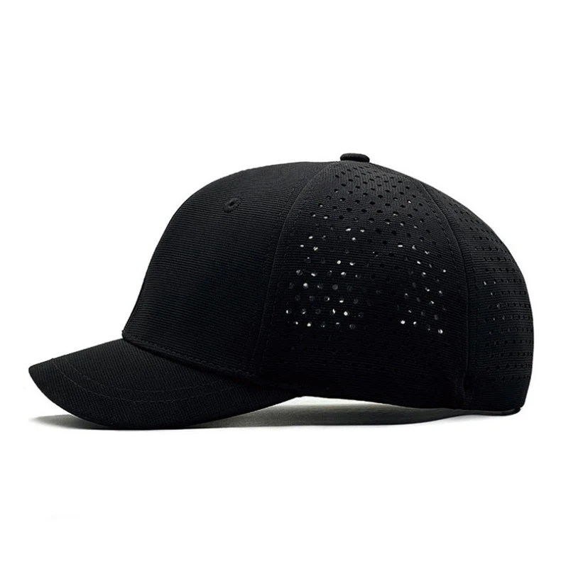 5cm Kurzes Visier Fitted Cap mit Individuellem Logo Baseballkappen für Männer und Frauen Text Grafik Team Stickerei Atmungsaktive Netz-Dad-Mütze Große Größe – Detail 8
