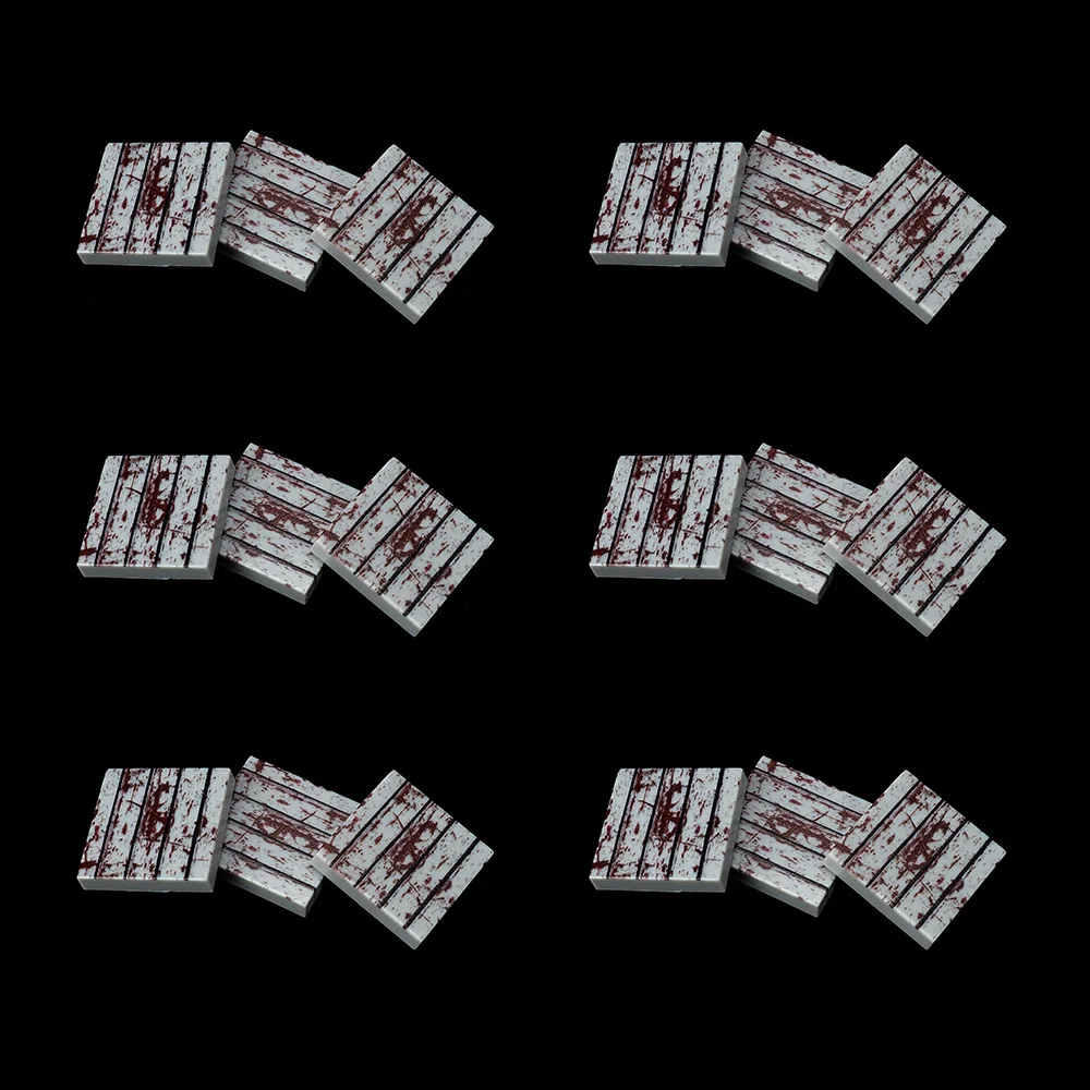 MOC 10PCS 3068 Scena Compatibile Bordo di Corrispondenza Mattoni Ruggine Pavimento Modello Stampato Building Block Giocattolo Adulti Ragazzi Regalo di Festa