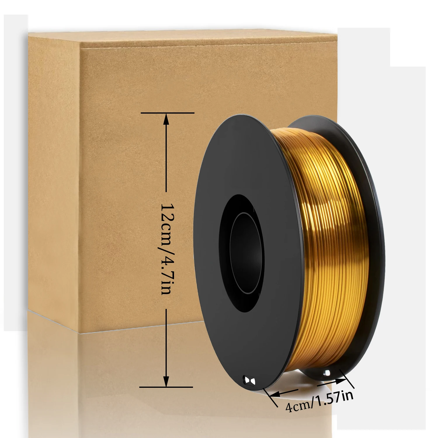 3D 프린터 필라멘트 번들 실크 샤이니 레인보우 PLA 필라멘트, 강화된 내구성 3D 프린팅 필라멘트, 1.75mm 250gX 4 스풀 (2.2