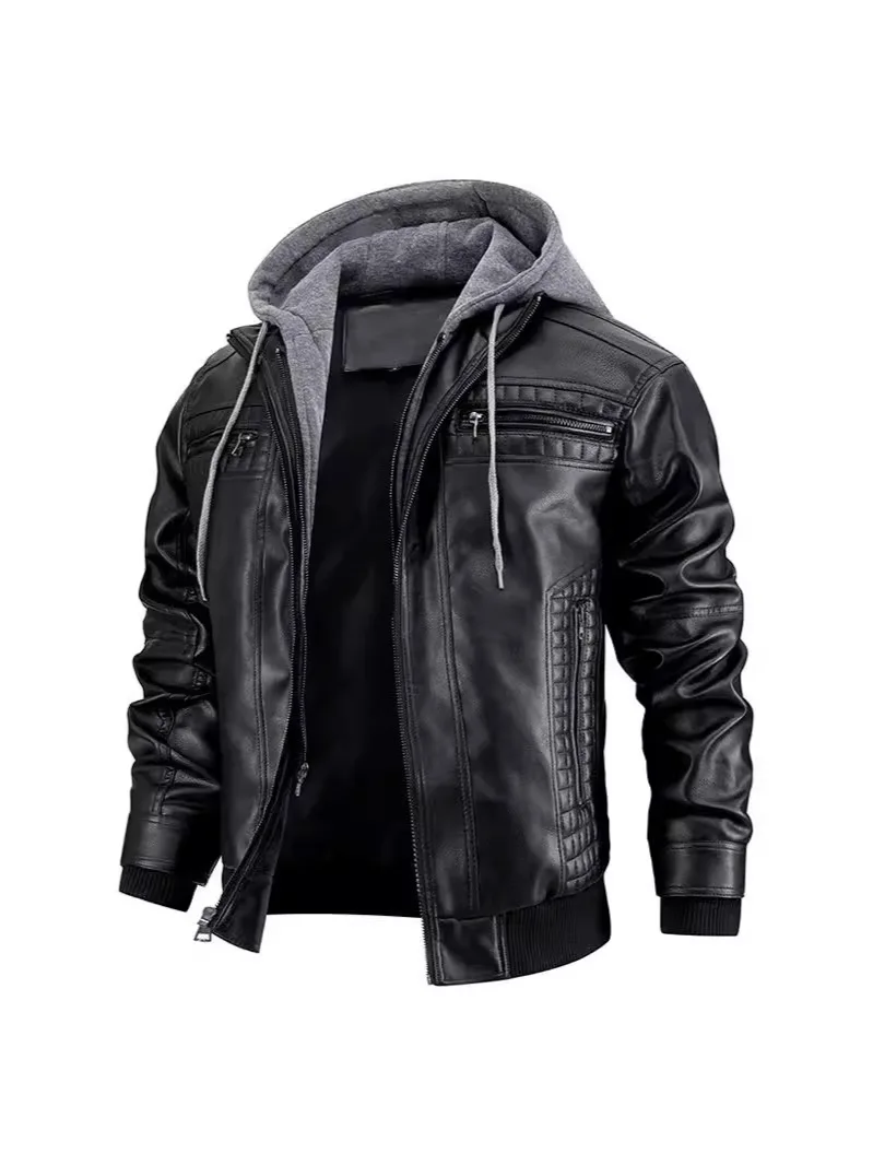 genuine leather jacket men Anti-wind Motorcycle real black men rider cowhide coat high quality  Zipper Jackets Men