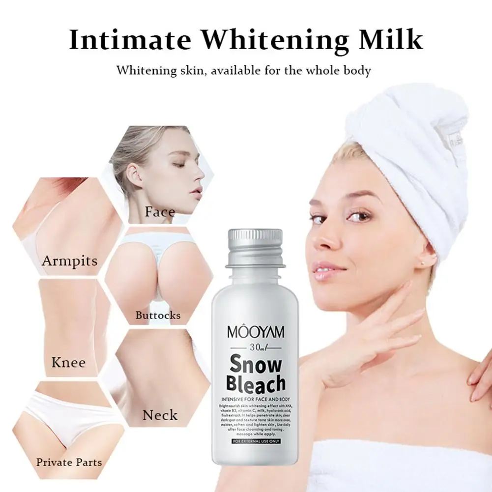 Body Whitening Cream Remove Thigh Inner Joint Dark Knee Bleach Private Part Whiten Lighten Moisturize Brighten Body Care