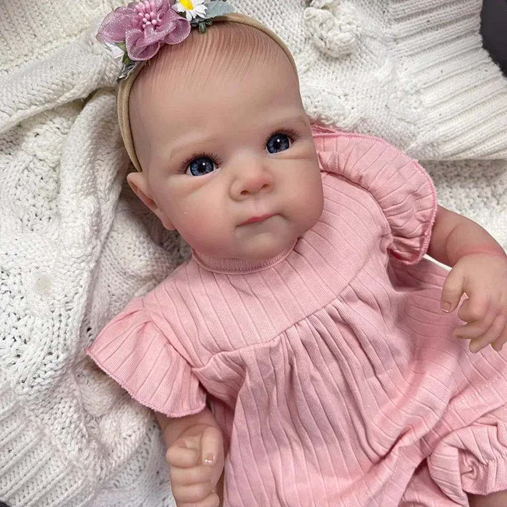 17インチ完成済みリボーンドールベティ、手描きの3Dスキン、目に見える血管付き、リボーンドールキッズトイ付き