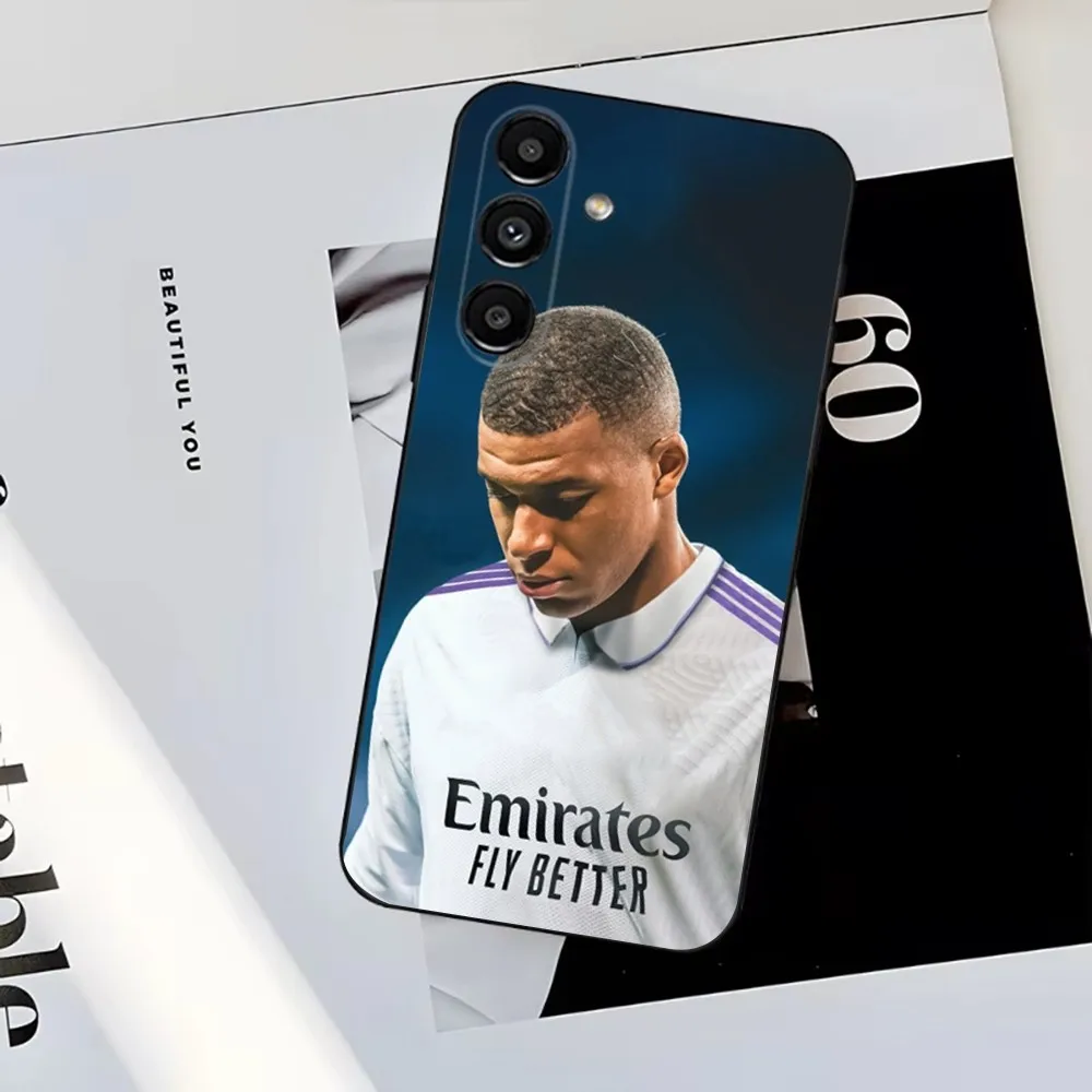 M-Mbappe-9 football Phone Case For Samsung S25,S24,S23,S22,S21,S20,S10,Ultra,Plus,Lite,FE,Soft Silicone Black Cover