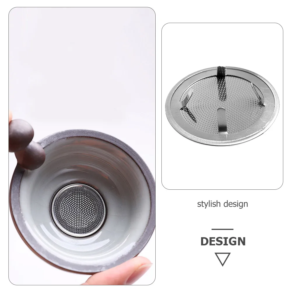 

20pcs Tea Mesh Stainless Steel Strainers 2.7mm 100Mesh Loose Leaf Seasoning Filter Seasoning Mesh for Teapot Pot