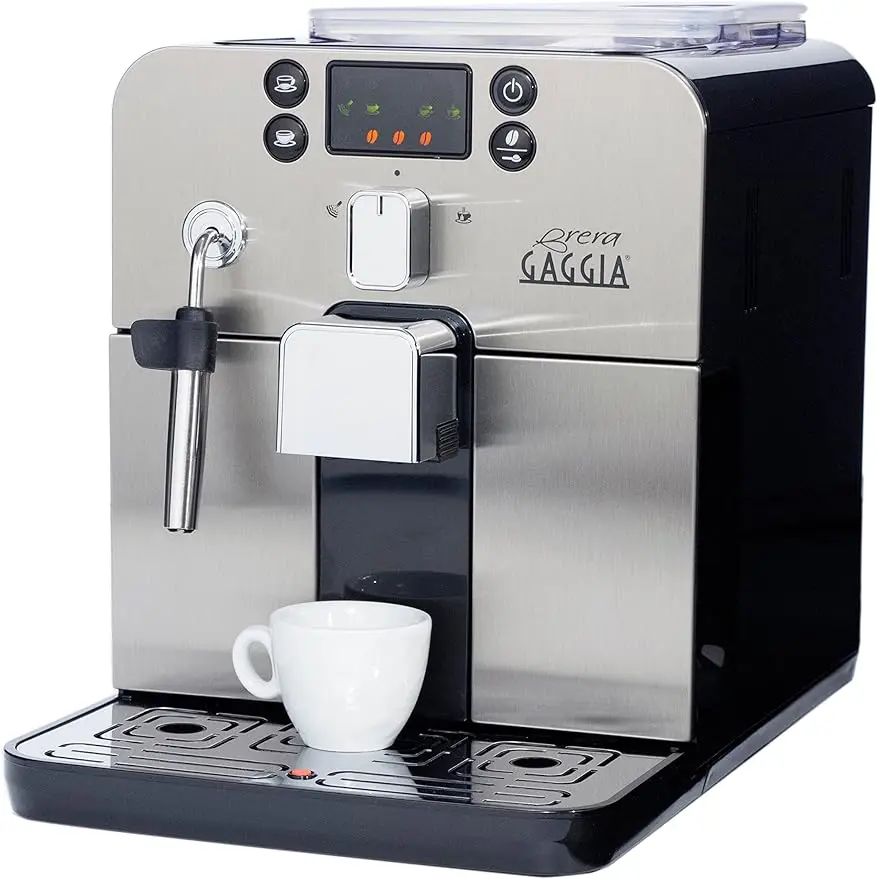 

Gaggia Brera Super-Automatic Espresso Machine, Small, Black, 40 fl oz sheds