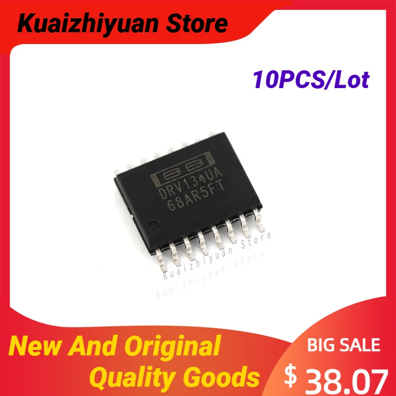 10PCS/Lot New And Original DRV134UA SOP-16 DRV134UA/1K SOP16 AUDIO BALANCED LINE DRIVERS Quality Goods