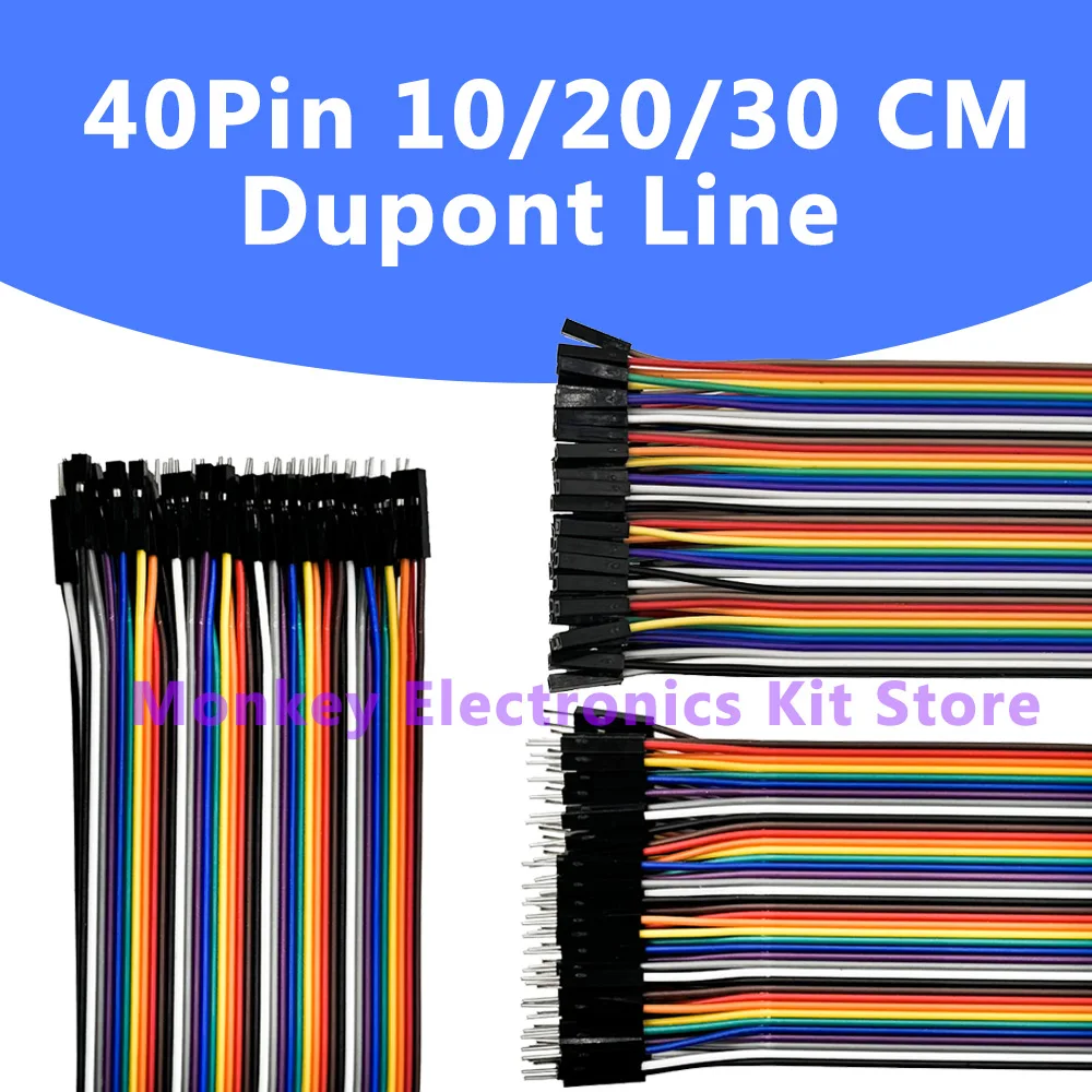 40Pin Dupont Line 10/20/30 cm  Male-Male  , Male-Female , Female-Female with 1 Set have 120 Pin Dupont Line Kit