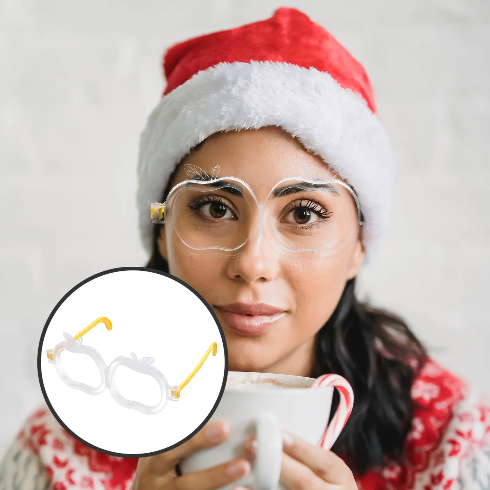 10Pcs Light Up Apple Glasses Eyewear for Concerts Weddings School Fundraisers Festival Costumes Disco Outdoor