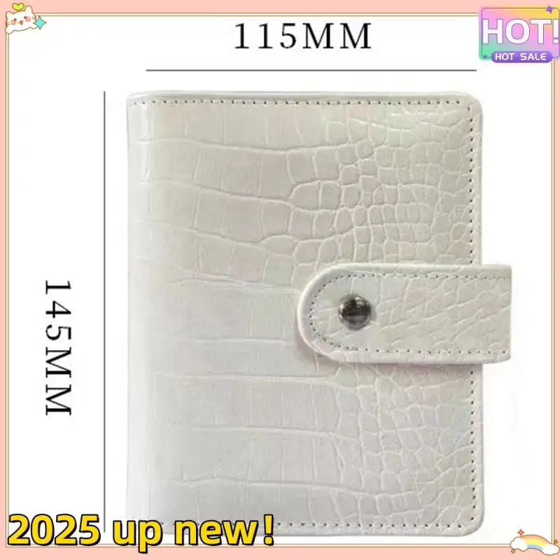 L47A-A7PU Handkonto aus Rindsleder, lose Blätter, Budget-Reiseplan, Notizbuch, Mode, Business, 45-Zeilen-Innenseiten