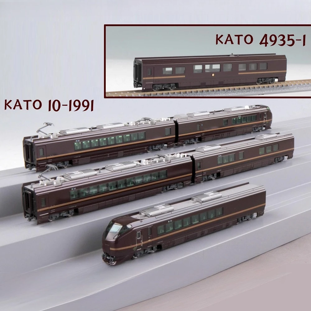 KATO N-type 1/160 Train Model 10-1991 E655 Series Electric Locomotive 6-car Train Set Collectible Decorative Item Boy's Toy Gift